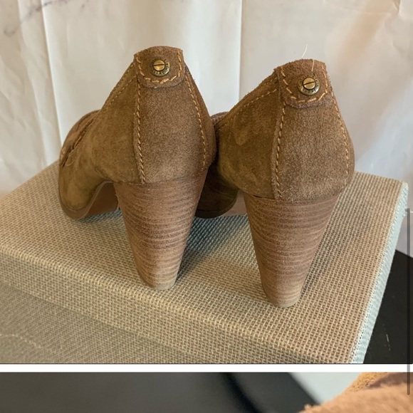 Calvin Klein Jeans | Brown Suede Loafer Heels - Picture 5 of 6